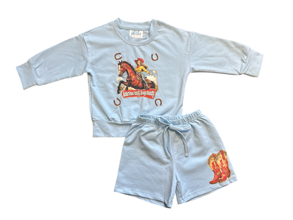 Girls Sometimes Fancy Always Ranchy Sweats Set by Shea Baby