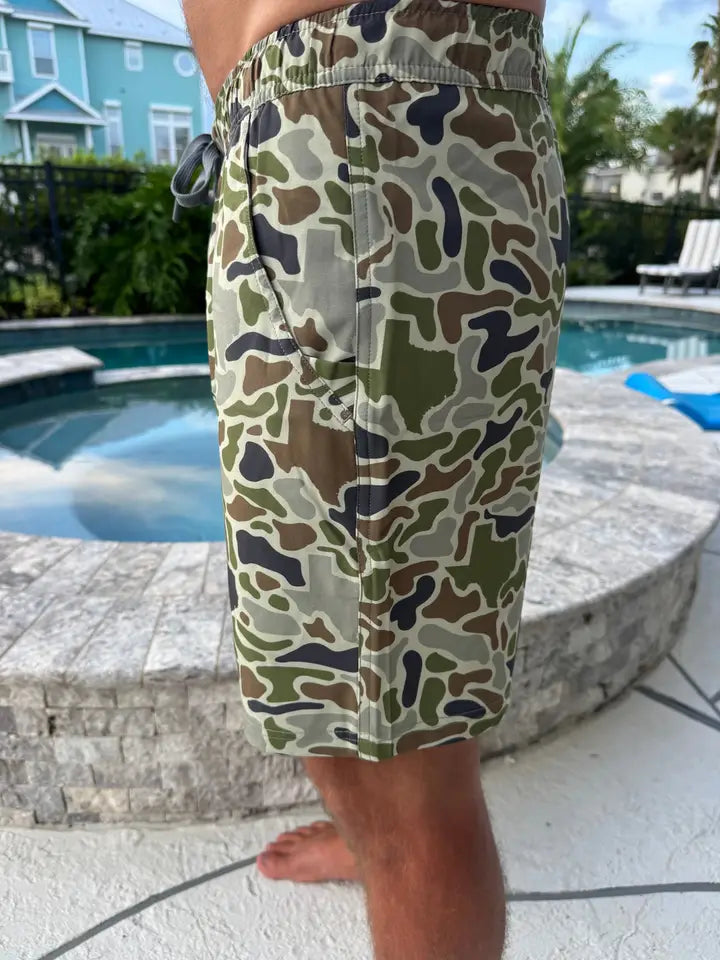 Men's Texas Sand Camo Athletic Shorts