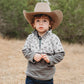 Boys Grey Brand Fleece Zip Up Sweatshirt by Shea Baby