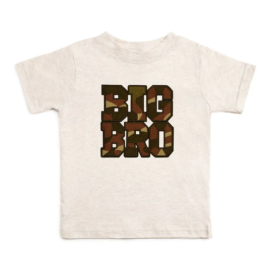 Boys Big Bro Camo Patch S/S T-Shirt by Sweet Wink