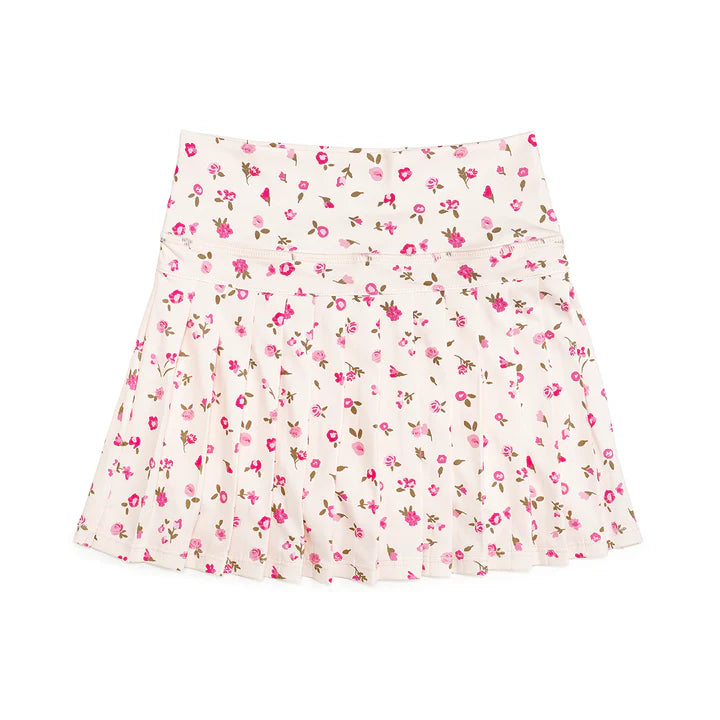 Girls Ditsy Floral Pleated Athletic Skort by Sweet Wink