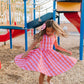 Girls Pocket Tank Twirl Dress in Crinkle