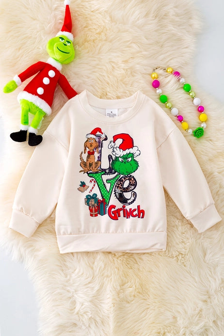 Girls Christmas Character Printed Sweatshirt