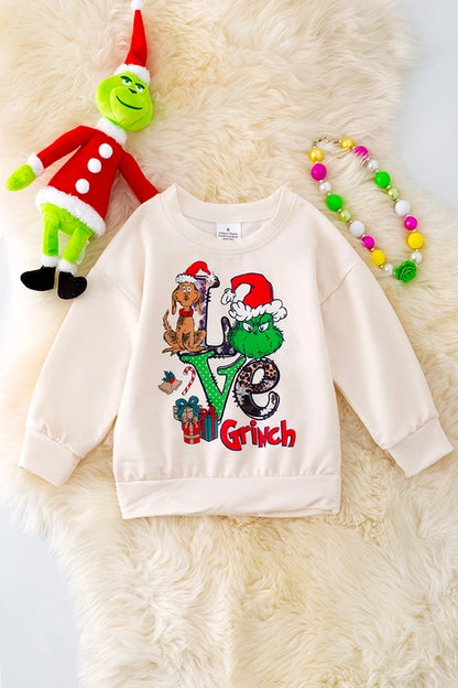 Girls Christmas Character Printed Sweatshirt