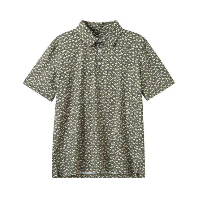 Boys Trophy Buck Print Polo Shirt by Meripex