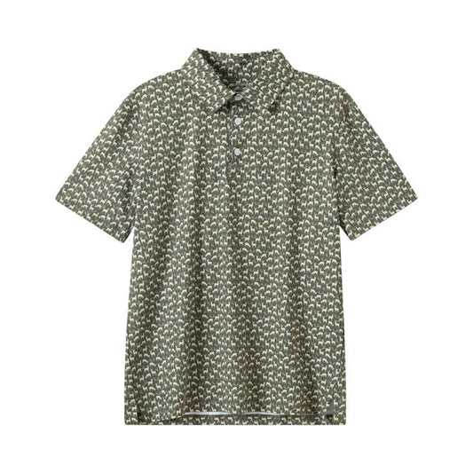 Boys Trophy Buck Print Polo Shirt by Meripex