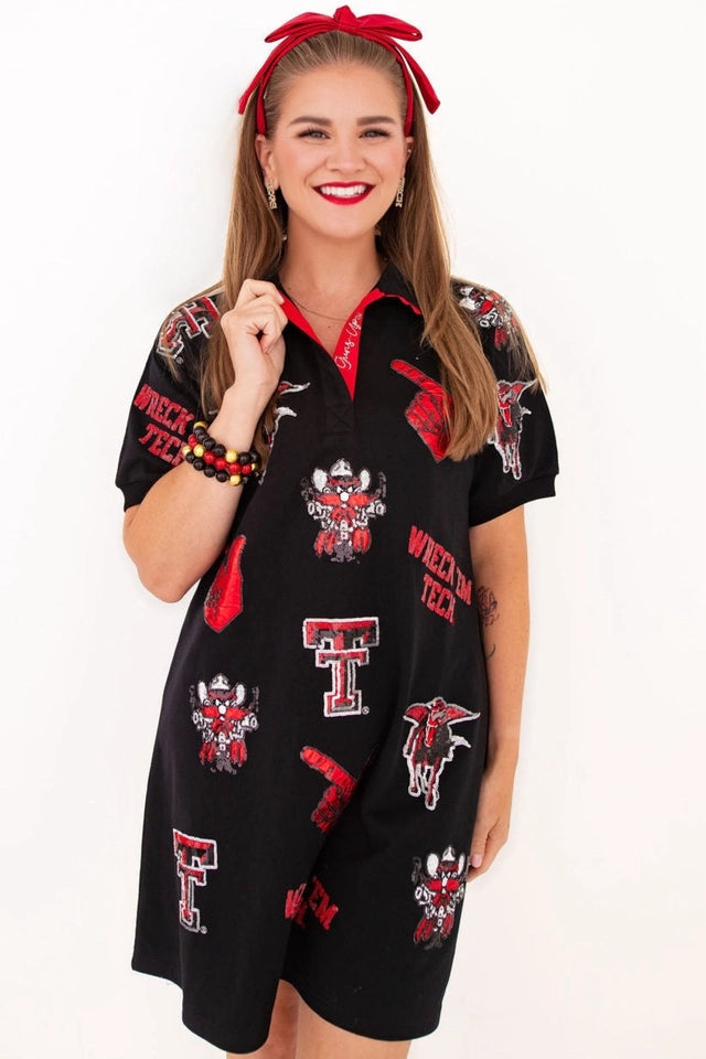 Ladies Texas Tech Logo Patch Dress