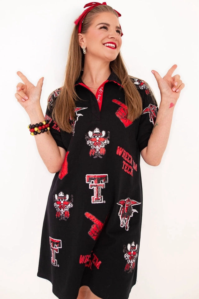 Ladies Texas Tech Logo Patch Dress