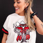 Ladies Texas Tech Sparkle Logo T-Shirt by Brianna Cannon
