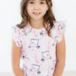 Girls Tee Time S/S Ruffle Tee by Mila & Rose