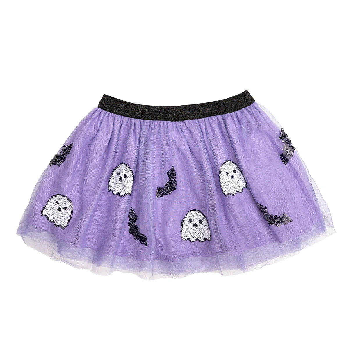Girls Ghost and Bat Sequin Halloween Tutu by Sweet Wink