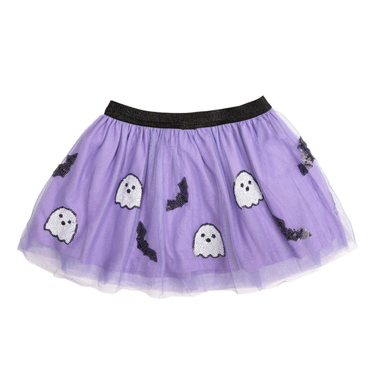 Girls Ghost and Bat Sequin Halloween Tutu by Sweet Wink