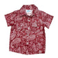 Boys Maroon Paisley Pearl Snap Onesie/Shirt by Shea Baby