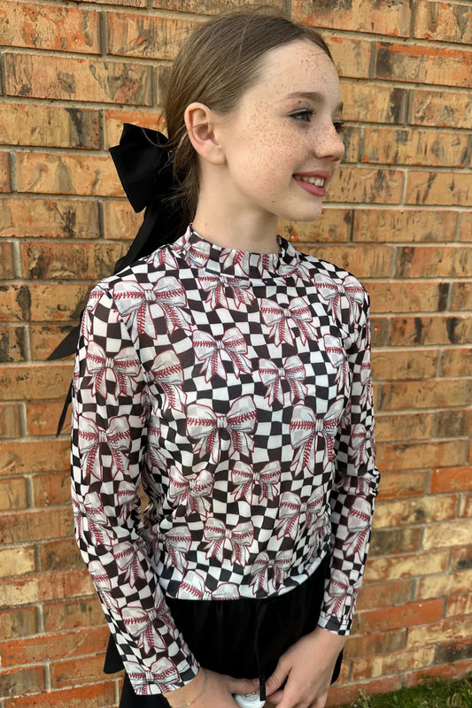 Girls Dirt and Diamonds Mesh Top by Sterling Kreek