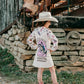 Girls Pink Vintage Cowgirl L/S Pearl Snap Dress by Shea Baby