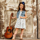 Girls 2 PC Retro Cowgirl Vest & Dress by Shea Baby