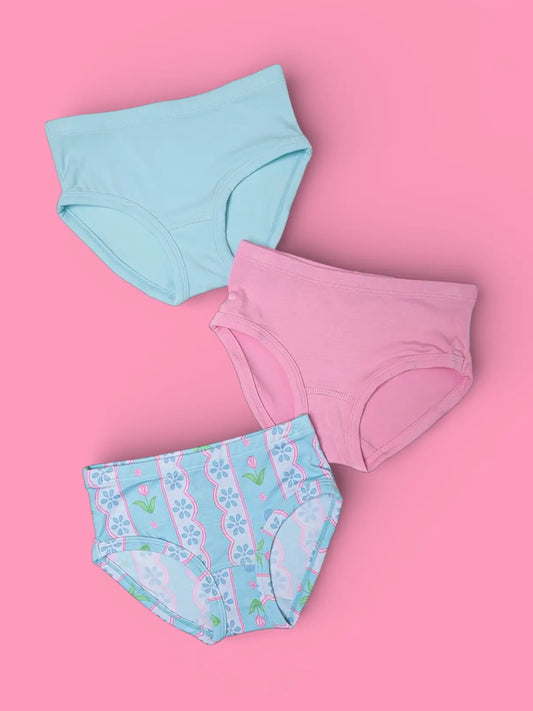 Girls Whimsy Tulip Dream Brief Set by Dream Big Little Co.
