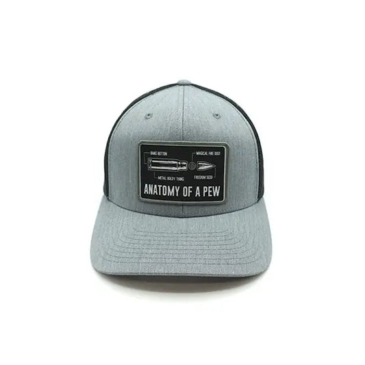 Anatomy of a Pew Patch Snapback Hat-Heather and Black