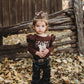 Girls Camo Howdy Graphic LS Onesie or Shirt by Shea Baby