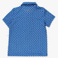 Boys Tiny Blue Stars Knit SS Polo Shirt by RuggedButts