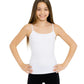 Girls White Full Camisole by Malibu Sugar
