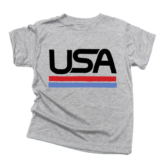 Boys Grey USA T-Shirt by Holland Ave