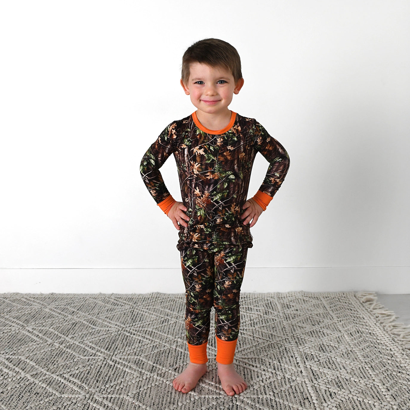 Boys Hunter Camo Two Piece-No Button by Gigi & Max