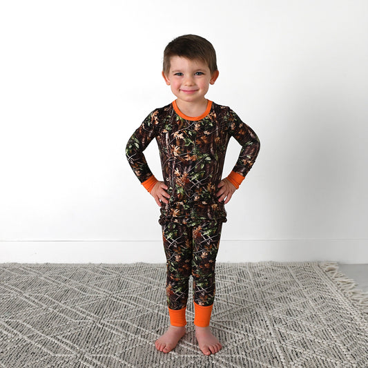 Boys Hunter Camo Two Piece-No Button by Gigi & Max