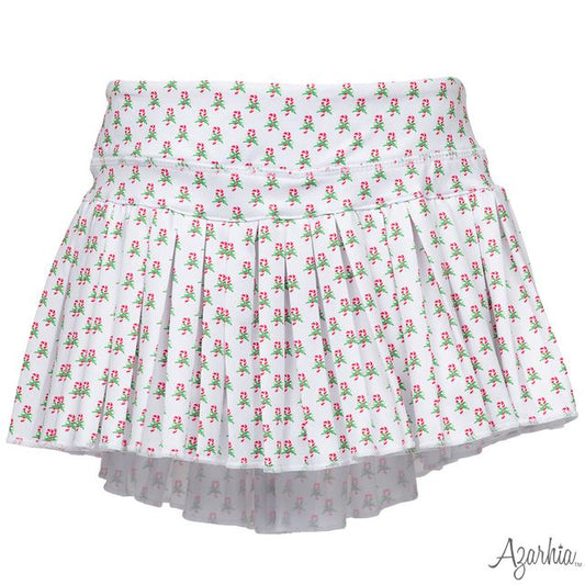 Girls Candy Cane Mini Pleated Skort by Azarhia