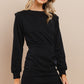 Ladies Round Neckline Long Sleeve Dress by TCEC