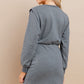 Ladies Round Neckline Long Sleeve Dress by TCEC