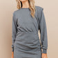 Ladies Round Neckline Long Sleeve Dress by TCEC