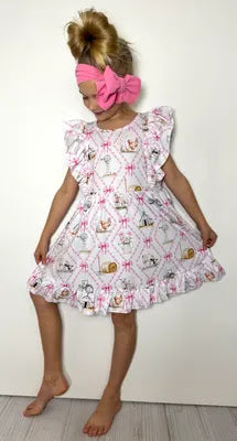 Girls Country Coquette Dress by Clover Cottage