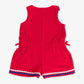 Girls Vintage Red Terry Cover-Up Romper by RuffleButts
