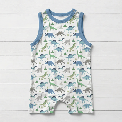 Boys Blue Dinos Shortall by Bestaroo