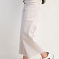 Ladies Easel Button Front Wide Leg Twill Trousers
