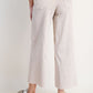 Ladies Easel Button Front Wide Leg Twill Trousers