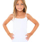 Girls White Full Camisole by Malibu Sugar