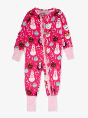 Girls Pink Frosty Friends 1 Pc or 2 Pc Pajama Set by RuffleButts