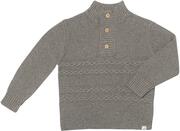Boys Heathered Grey Henley Sweater by Me & Henry
