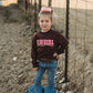 Girls Cowgirl Sweatshirt by Shea Baby