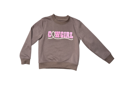 Girls Cowgirl Sweatshirt by Shea Baby