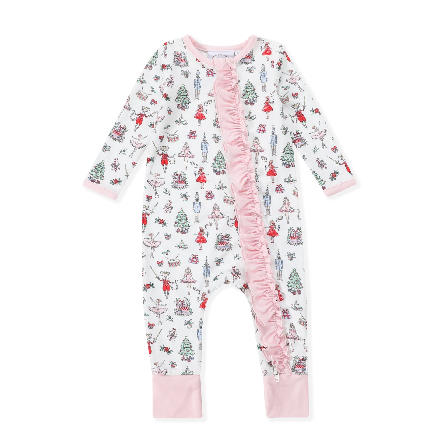 Girls Nutcracker Butterknit Zip Up Romper by Swoon Baby