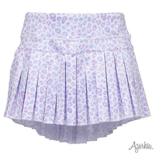 Girls Leopard Love Mini Pleated Skort by Azarhia