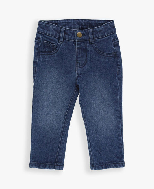 Girls Medium Wash Skinny Jeans by RuffleButts