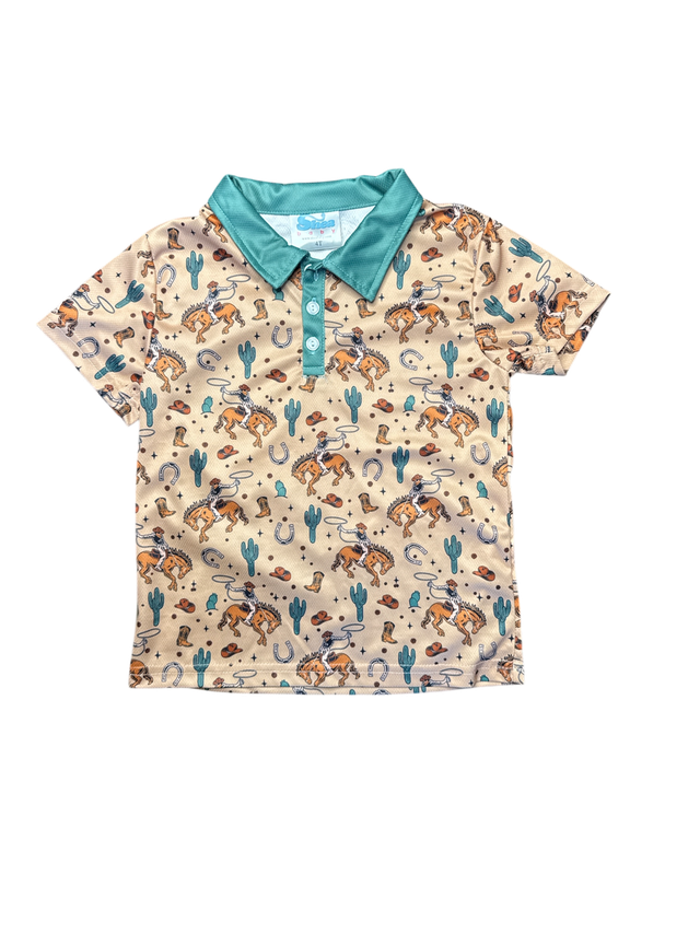 Boys Wild West Bronc Polo by Shea Baby