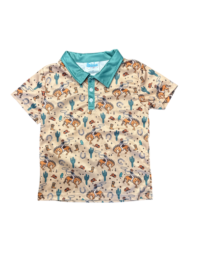 Boys Wild West Bronc Polo by Shea Baby