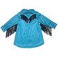 Girls Teal Cowgirl Vintage Long Sleeve Dress by Shea Baby