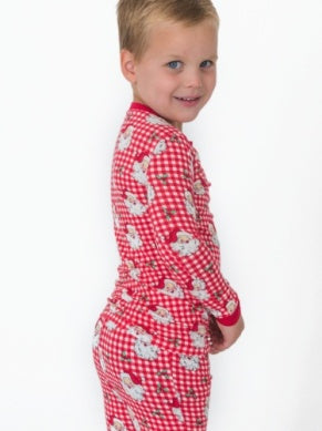 Boys Red Dear Santa L/S Pajama Set by RuggedButts