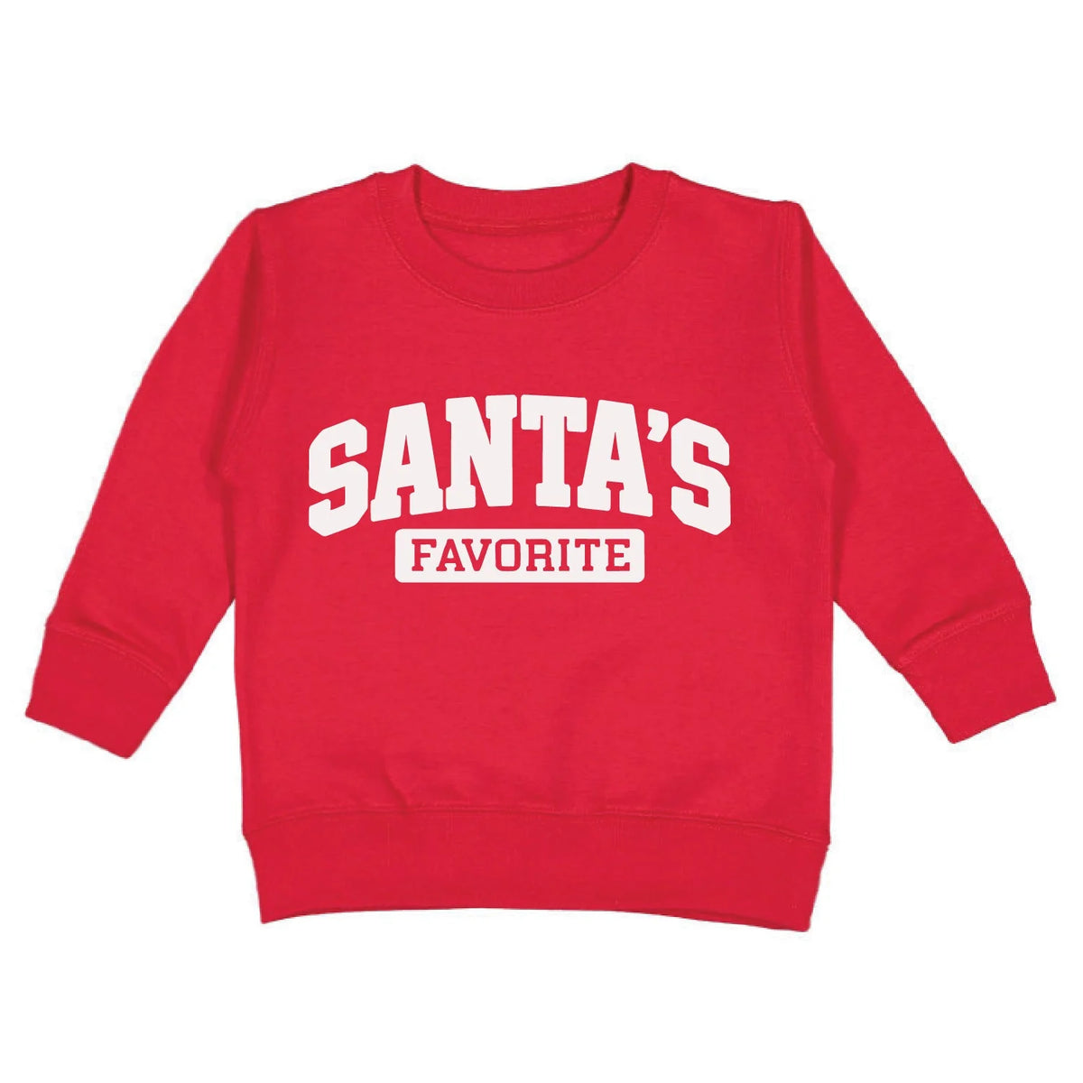 Boys Santa's Favorite Puff Ink Sweatshirt by Sweet Wink